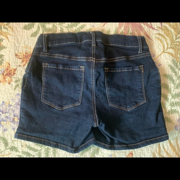 Indigo Blue Maternity Shorts - Picture 3 of 4